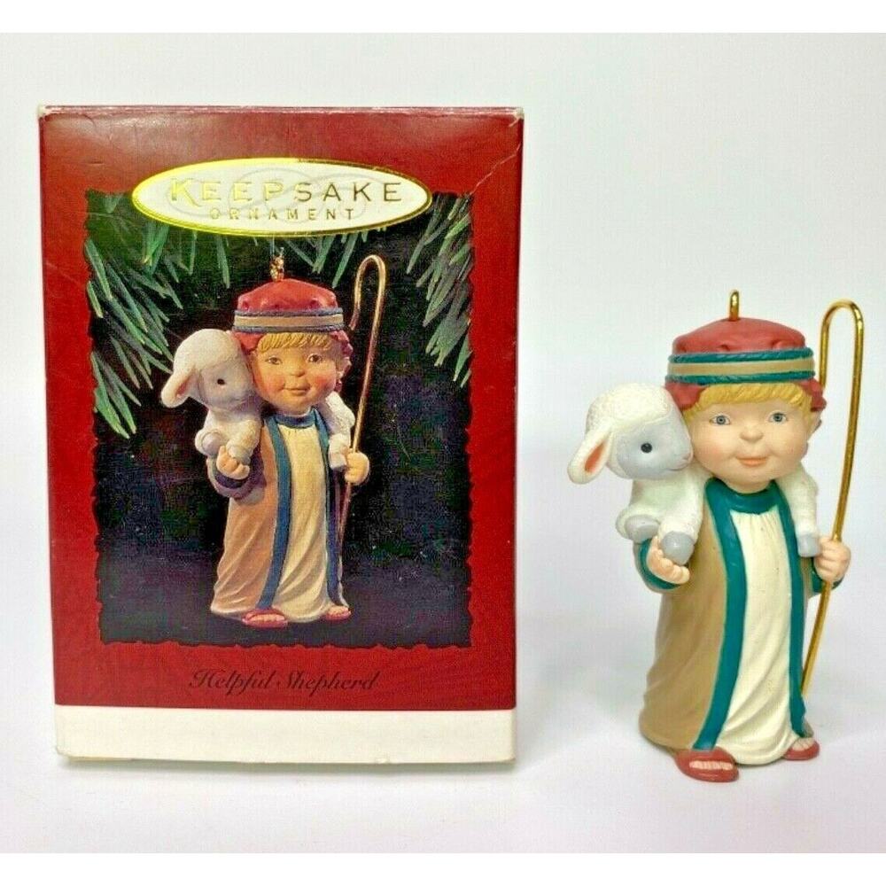 1994 Hallmark Helpful Shepherd Ornament‎ U20